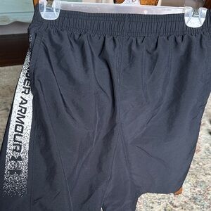 Under Armour Kids Black Shorts with Side Logo